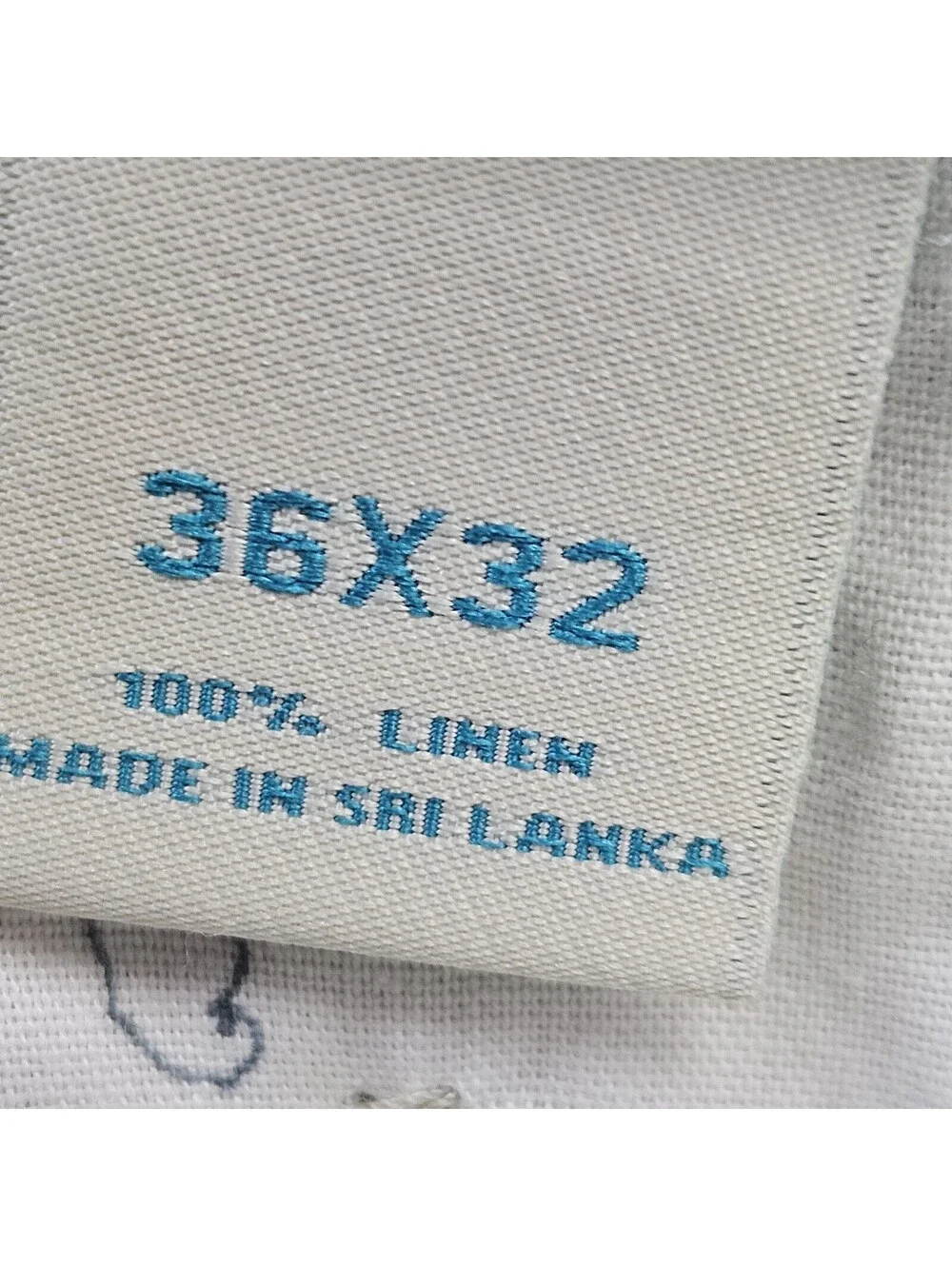 Caribbean 100% Linen Pants Men 36x32 (Fits 34-36x30) Drawstring Beige